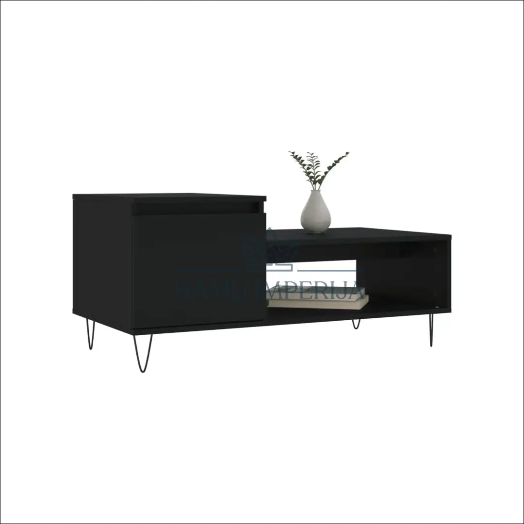 Kavos staliukas SI1668 - €24 Save 55% __label:Pristatymas 1-2 d.d., color-juoda, material-mediena, material-metalas,