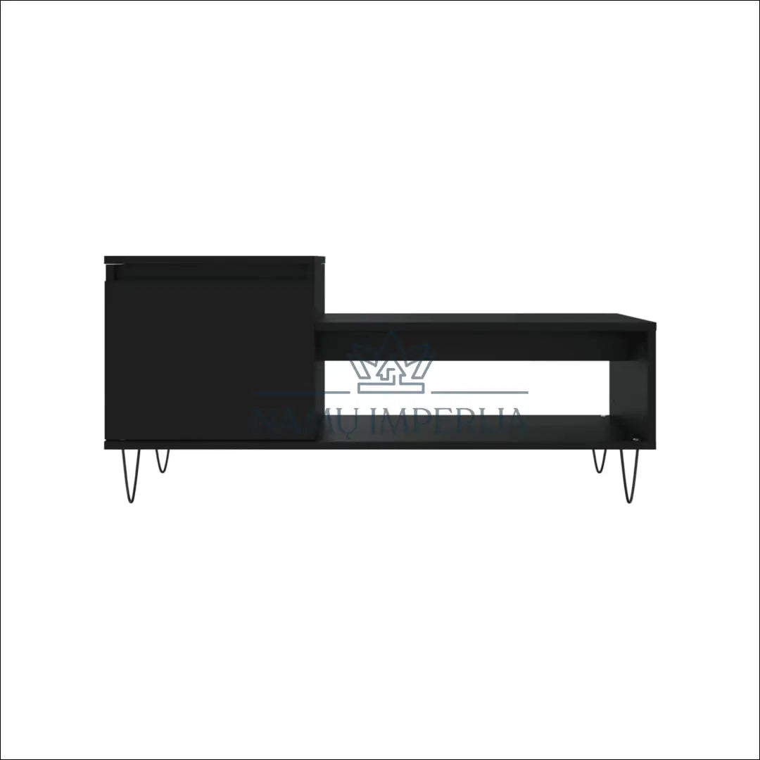 Kavos staliukas SI1668 - €24 Save 55% __label:Pristatymas 1-2 d.d., color-juoda, material-mediena, material-metalas,
