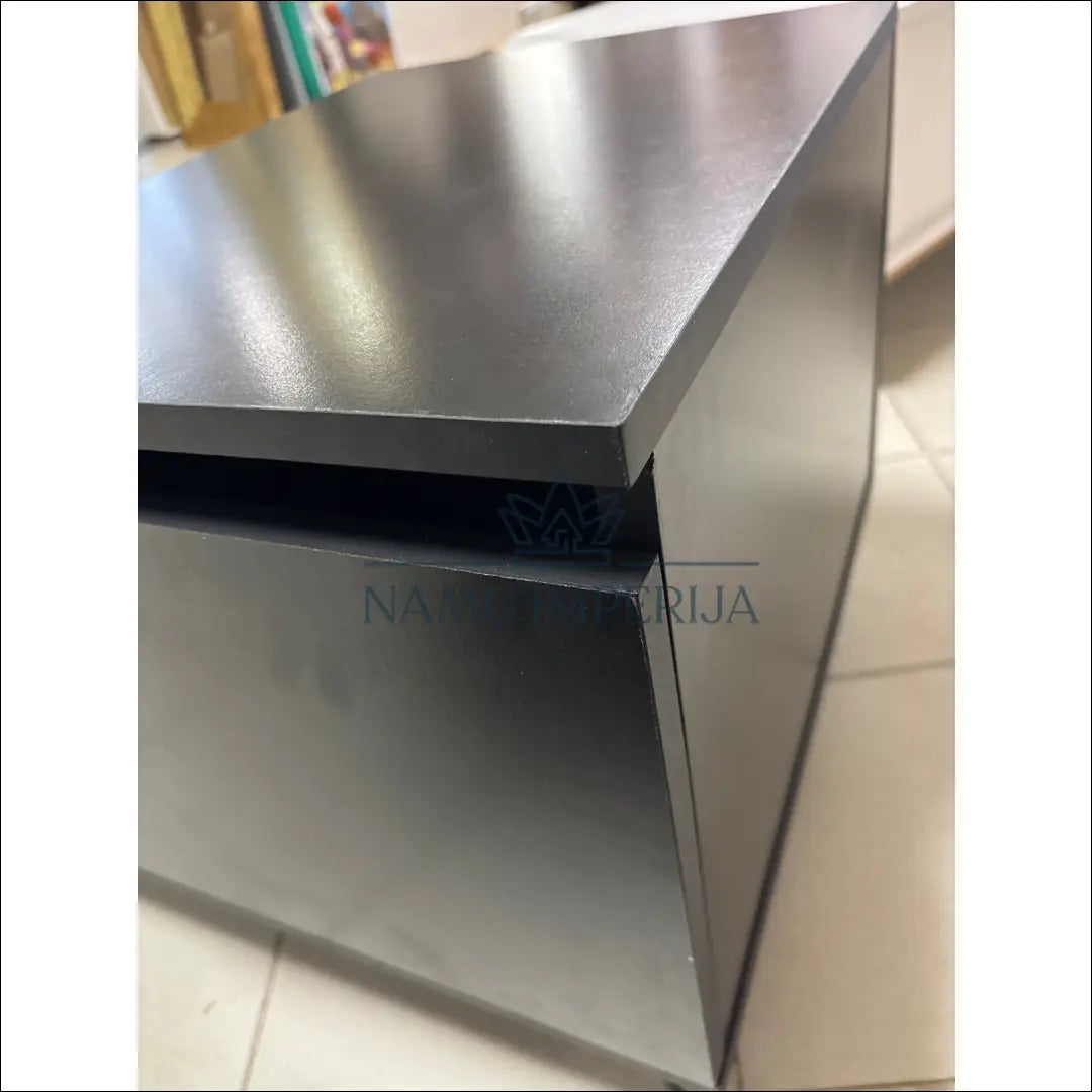 Kavos staliukas SI1668 - €24 Save 55% __label:Pristatymas 1-2 d.d., color-juoda, material-mediena, material-metalas,