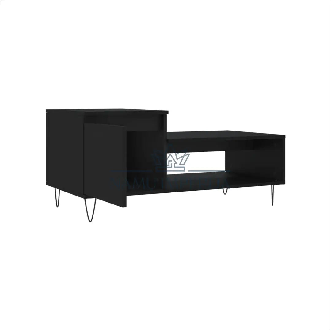 Kavos staliukas SI1668 - €24 Save 55% __label:Pristatymas 1-2 d.d., color-juoda, material-mediena, material-metalas,