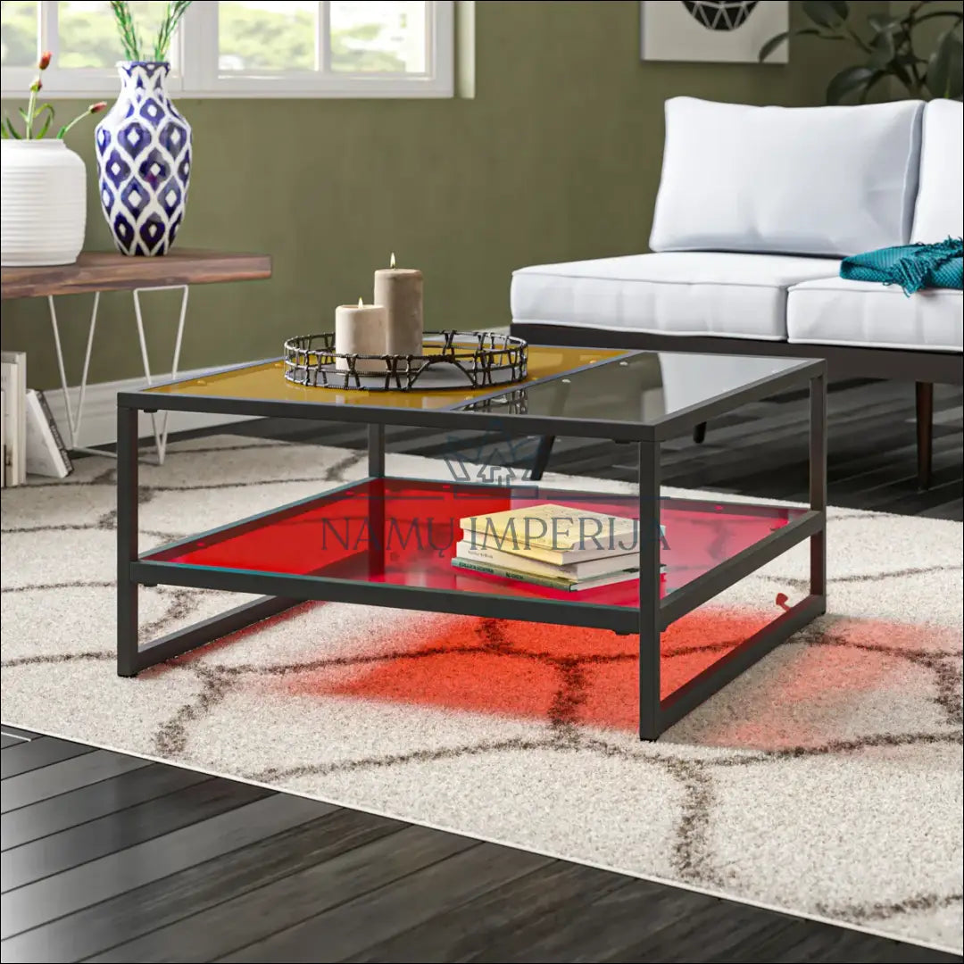 Kavos staliukas SI1721 - €94 Save 65% 50-100, __label:Pristatymas 1-2 d.d., color-geltona, color-juoda, color-raudona