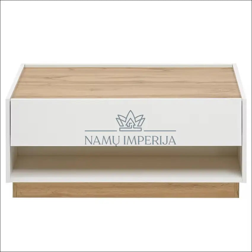 Kavos staliukas SI1754 - €45 Save 70% 25-50, __label:Pristatymas 1-2 d.d., color-balta, color-ruda, material-mediena