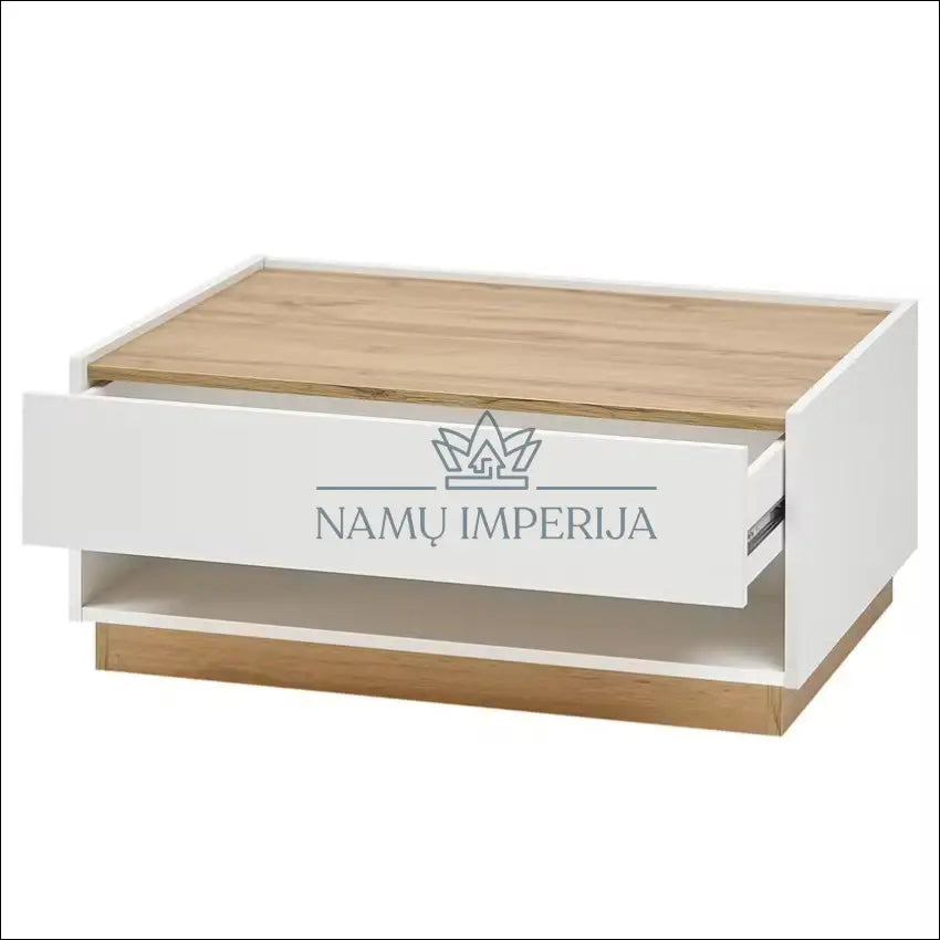 Kavos staliukas SI1754 - €45 Save 70% 25-50, __label:Pristatymas 1-2 d.d., color-balta, color-ruda, material-mediena