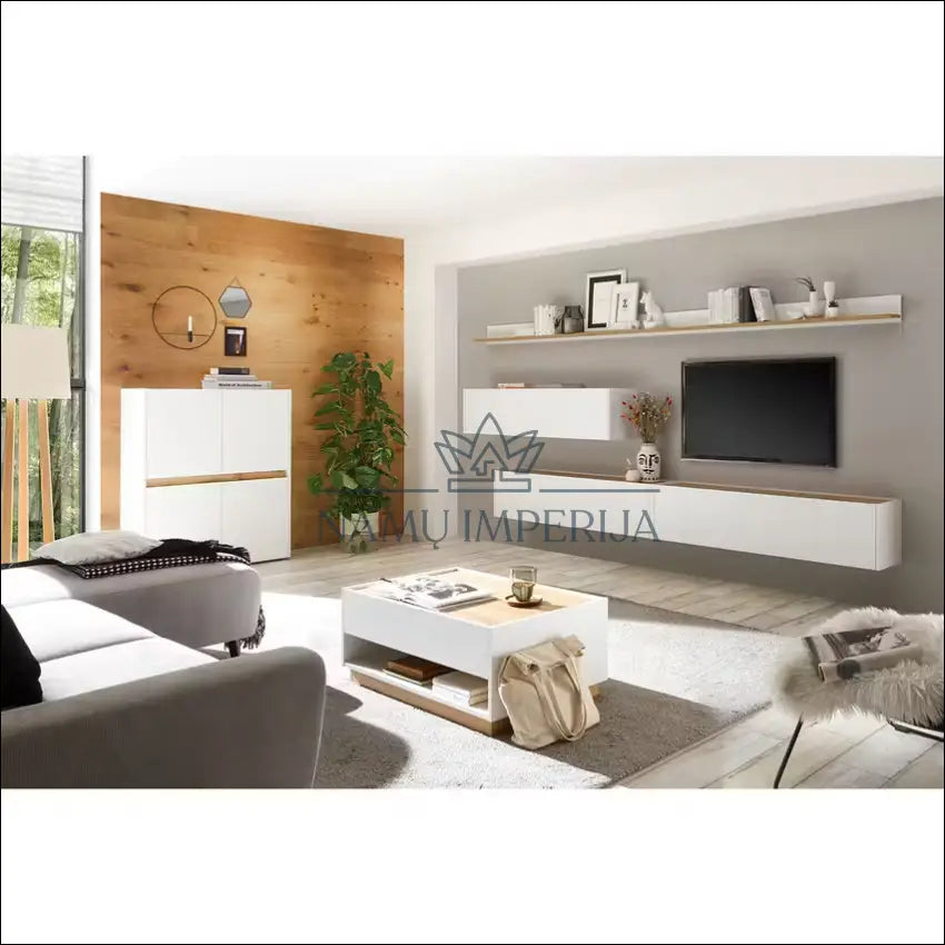 Kavos staliukas SI1754 - €45 Save 70% 25-50, __label:Pristatymas 1-2 d.d., color-balta, color-ruda, material-mediena
