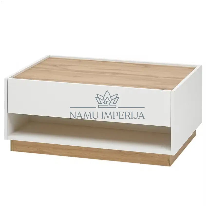 Kavos staliukas SI1754 - €45 Save 70% 25-50, __label:Pristatymas 1-2 d.d., color-balta, color-ruda, material-mediena