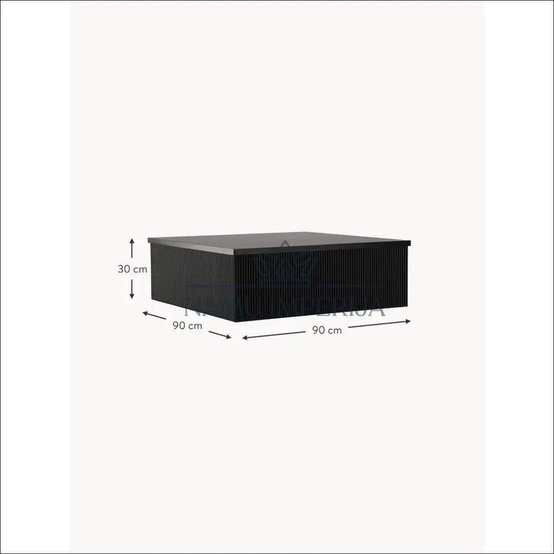 Kavos staliukas SI1784 - €199 Save 55% 100-200, __label:Pristatymas 1-2 d.d., color-juoda, material-mdf, pazeistas €100