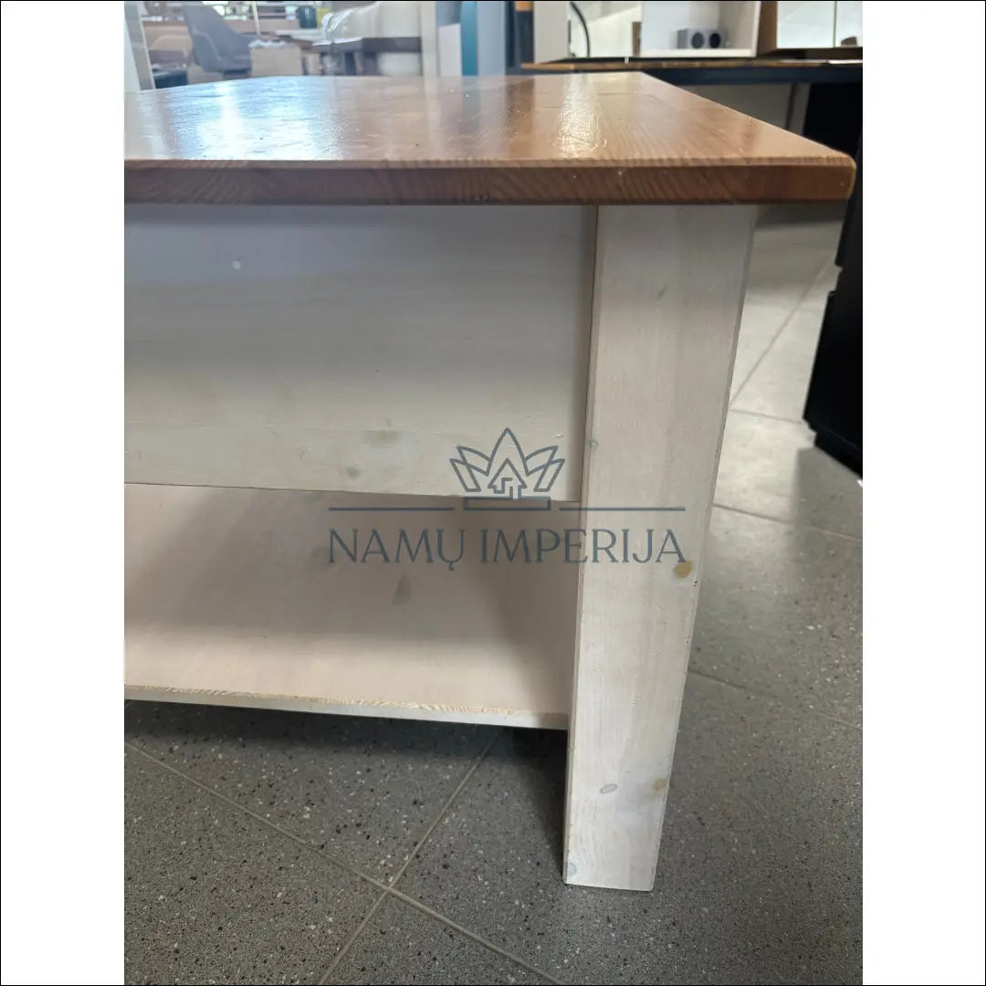 Kavos staliukas SI1811 €35 Save 80% 25 50, __label:Pristatymas 1 2 d.d., color balta, ruda, material medzio masyvas €25