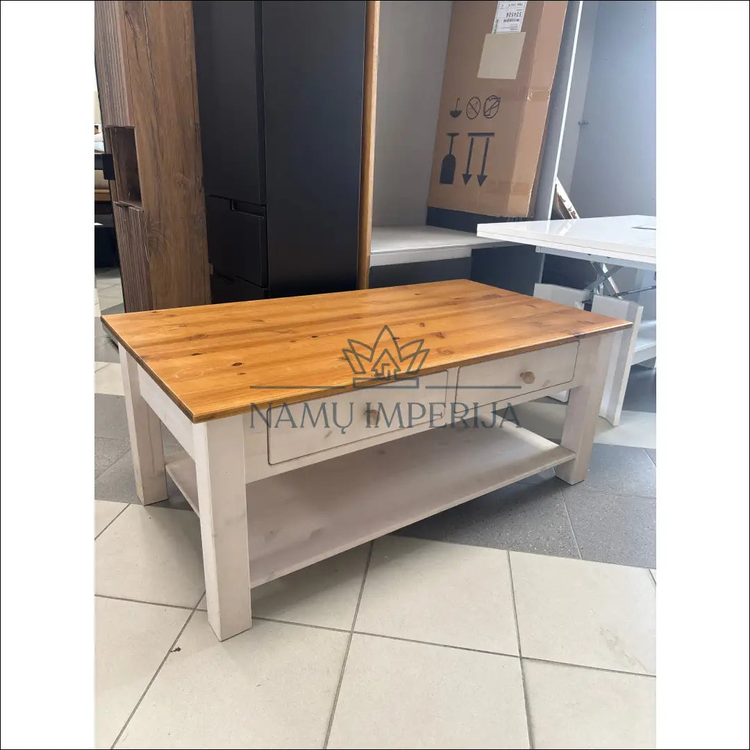 Kavos staliukas SI1811 €35 Save 80% 25 50, __label:Pristatymas 1 2 d.d., color balta, ruda, material medzio masyvas €25