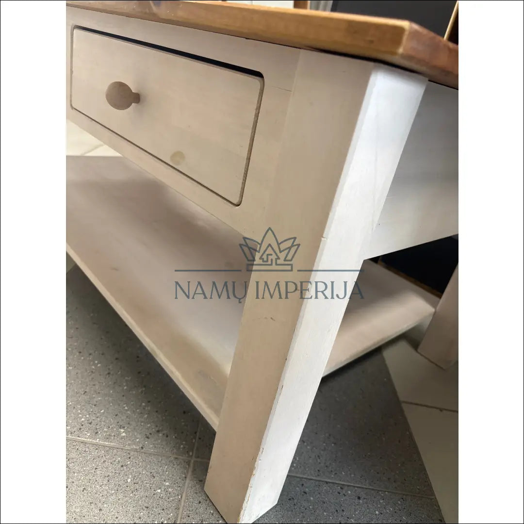 Kavos staliukas SI1811 €35 Save 80% 25 50, __label:Pristatymas 1 2 d.d., color balta, ruda, material medzio masyvas €25