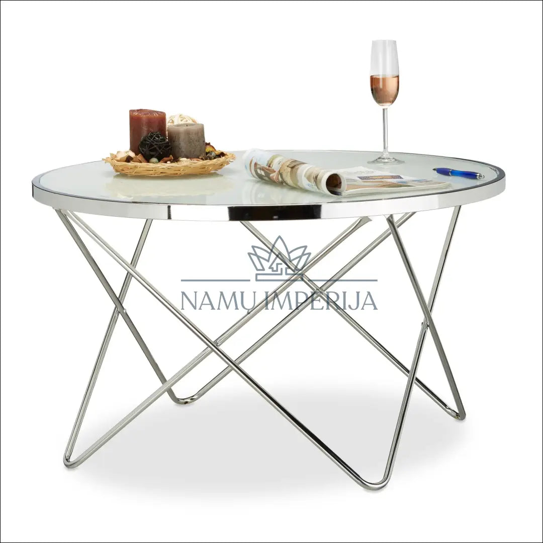 Kavos staliukas SI1874 - €89 Save 50% 50-100, __label:Pristatymas 1-2 d.d., color-balta, color-sidabrine,