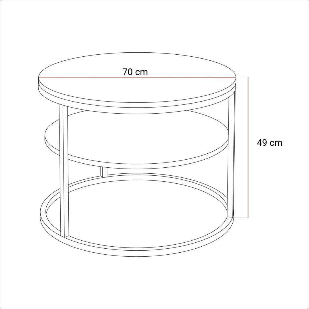 Kavos staliukas SI1922 - €140 Save 50% 100-200, __label:Pristatymas 1-2 d.d., color-kremas, kavos-staliukai,