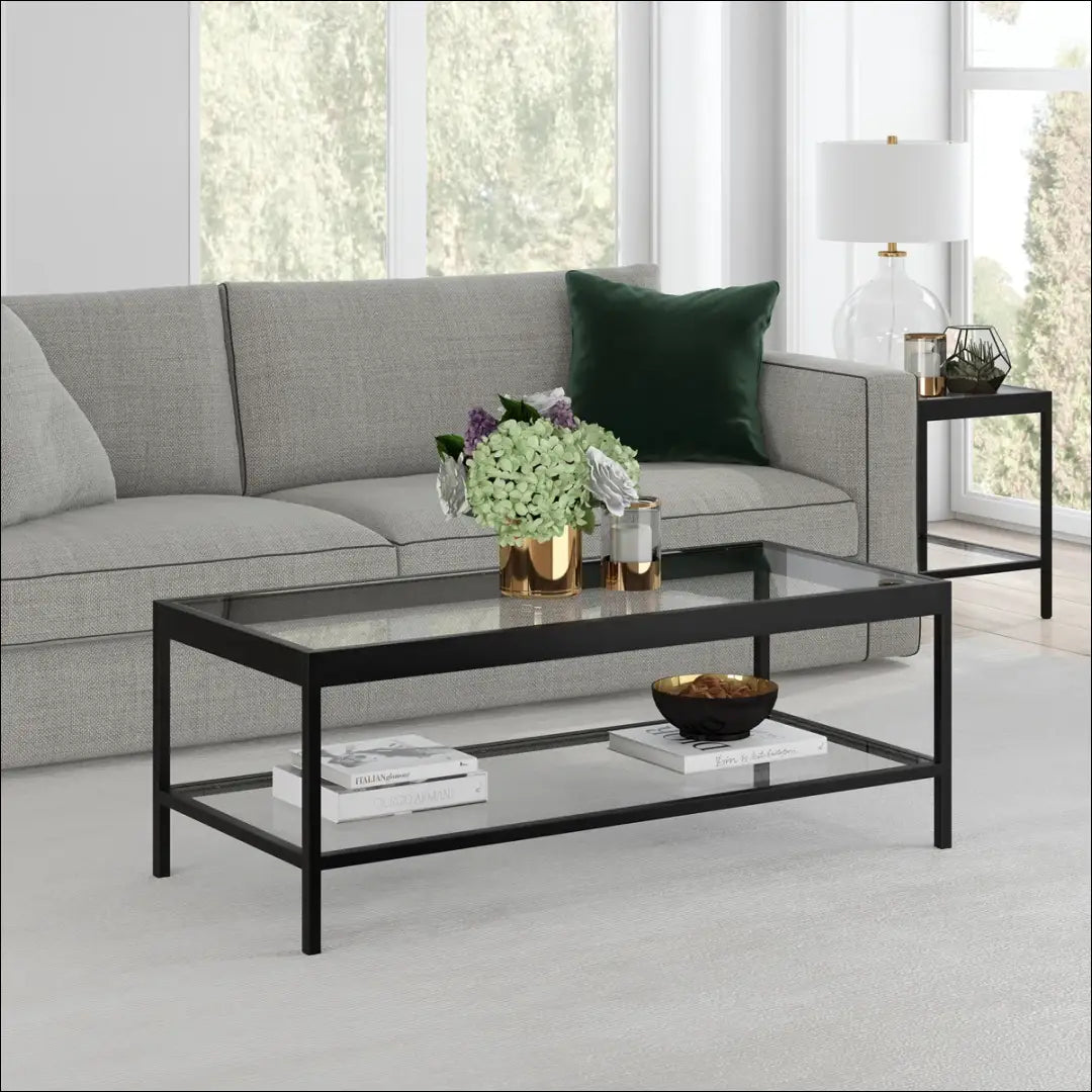 Kavos staliukas SI1945 - €99 Save 50% 50-100, __label:Pristatymas 1-2 d.d., color-auksine, color-juoda, kavos-staliukai