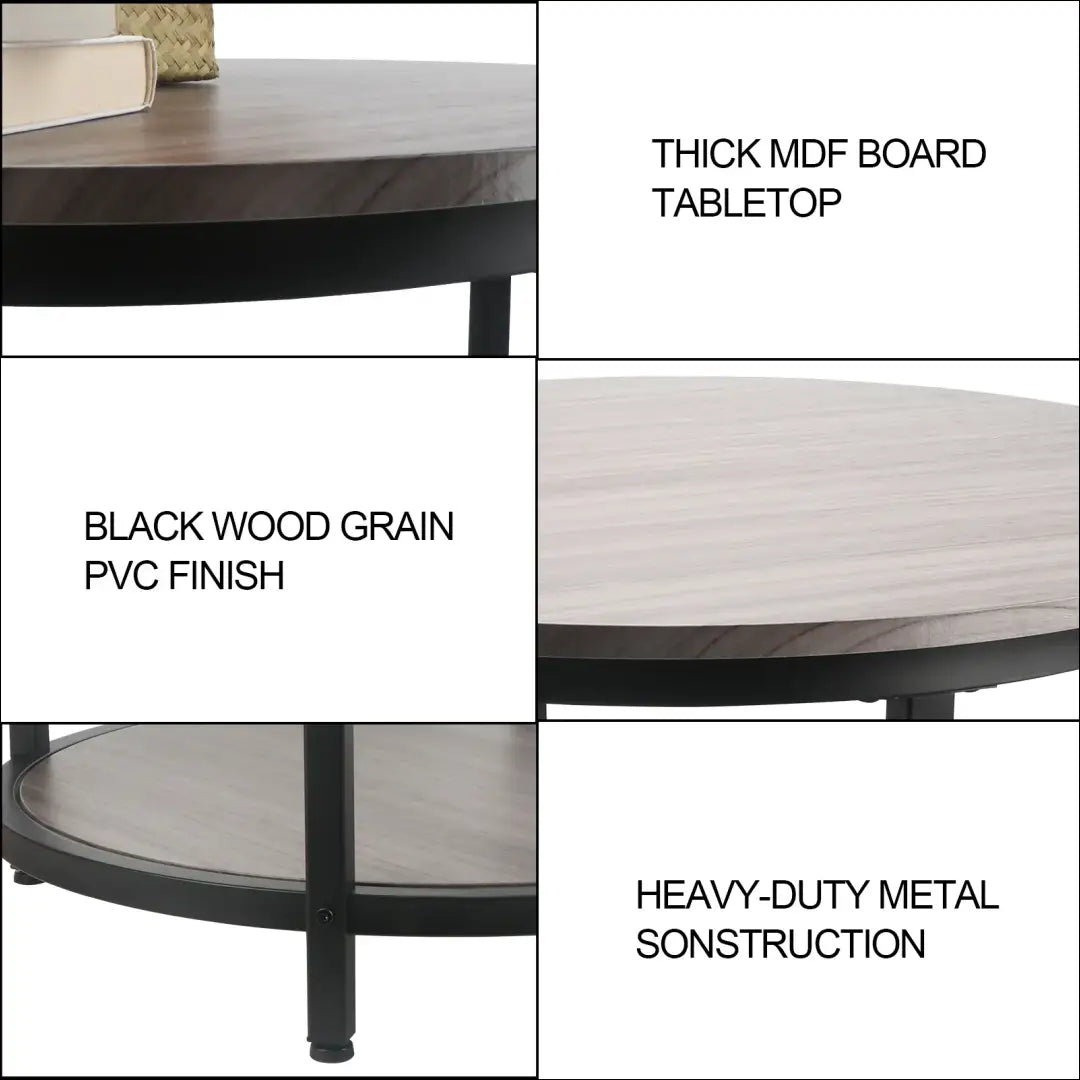 Kavos staliukas SI1967 - €63 Save 50% 50-100, __label:Pristatymas 1-2 d.d., color-juoda, color-ruda, kavos-staliukai