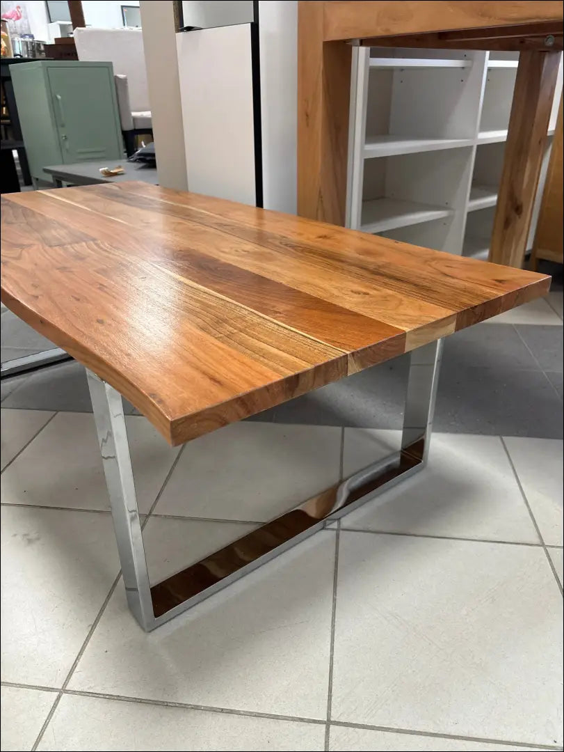 Kavos staliukas SI1994 - €115 Save 50% 100-200, __label:Pristatymas 1-2 d.d., color-ruda, color-sidabrine,