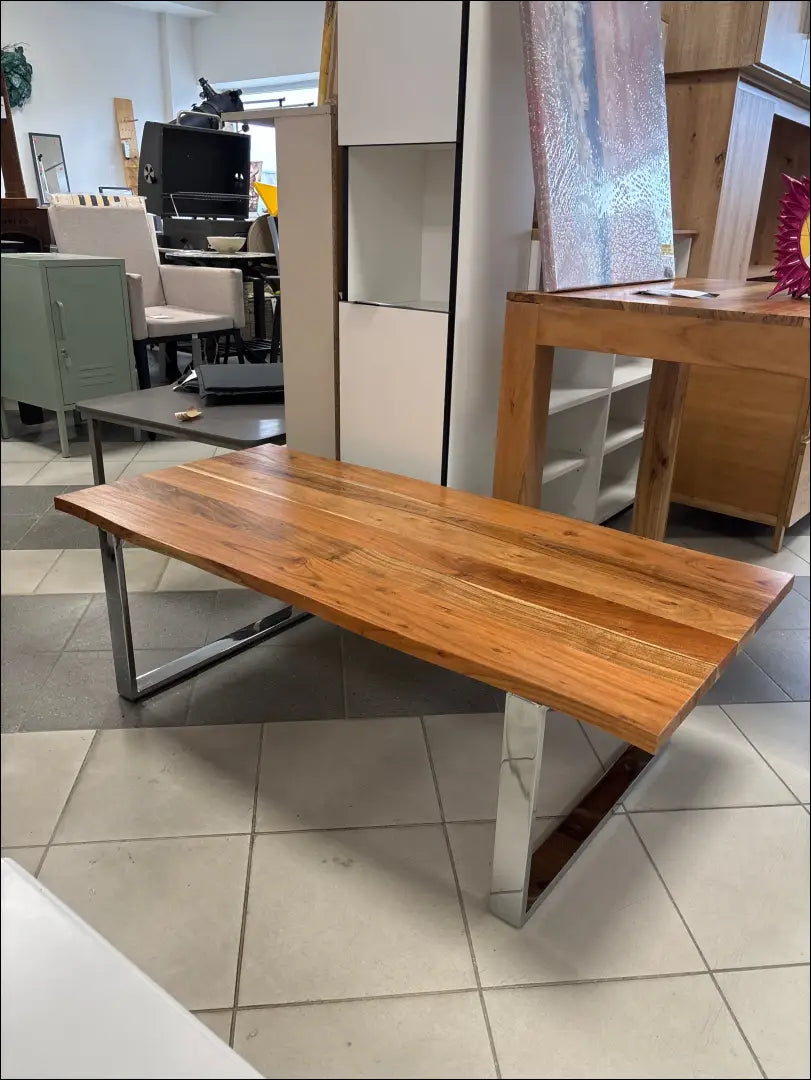 Kavos staliukas SI1994 - €115 Save 50% 100-200, __label:Pristatymas 1-2 d.d., color-ruda, color-sidabrine,