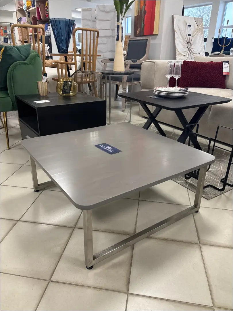 Kavos staliukas SI2010 - €90 Save 50% 50-100, __label:Pristatymas 1-2 d.d., color-pilka, color-sidabrine,