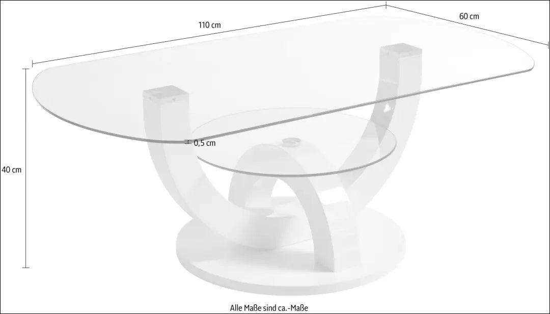 Kavos staliukas SI2247 - €74 Save 50% 50-100, __label:Pristatymas 1-2 d.d., color-balta, kavos-staliukai, material-mdf