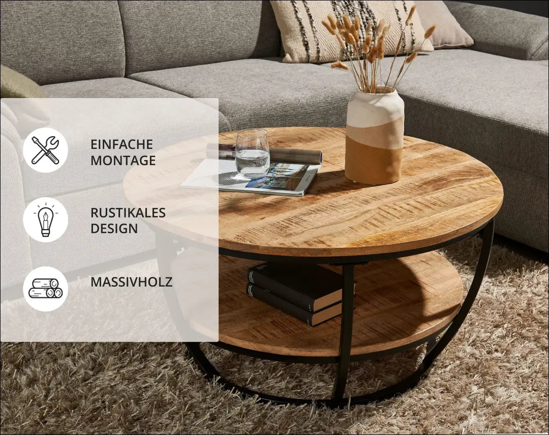 Kavos staliukas SI2068 - €134 Save 50% 100-200, __label:Pristatymas 1-2 d.d., color-juoda, color-ruda, kavos-staliukai