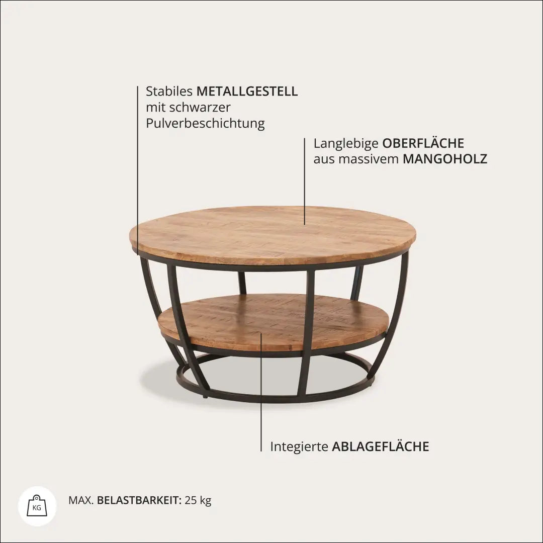 Kavos staliukas SI2068 - €134 Save 50% 100-200, __label:Pristatymas 1-2 d.d., color-juoda, color-ruda, kavos-staliukai