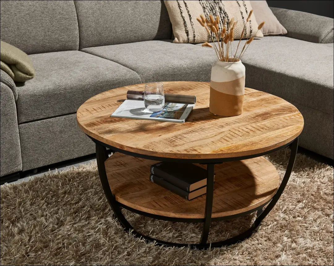 Kavos staliukas SI2068 - €134 Save 50% 100-200, __label:Pristatymas 1-2 d.d., color-juoda, color-ruda, kavos-staliukai