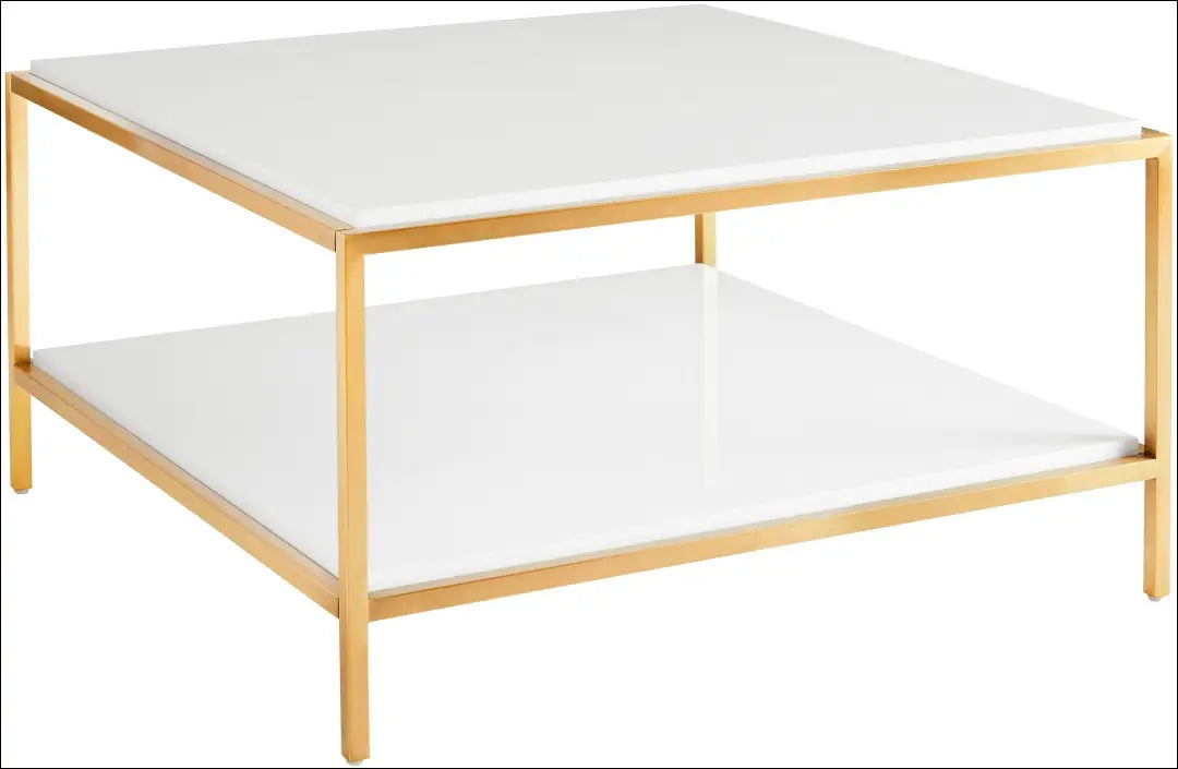 Kavos staliukas SI2275 - €110 Save 50% 100-200, __label:Pristatymas 1-2 d.d., color-auksine, color-balta,