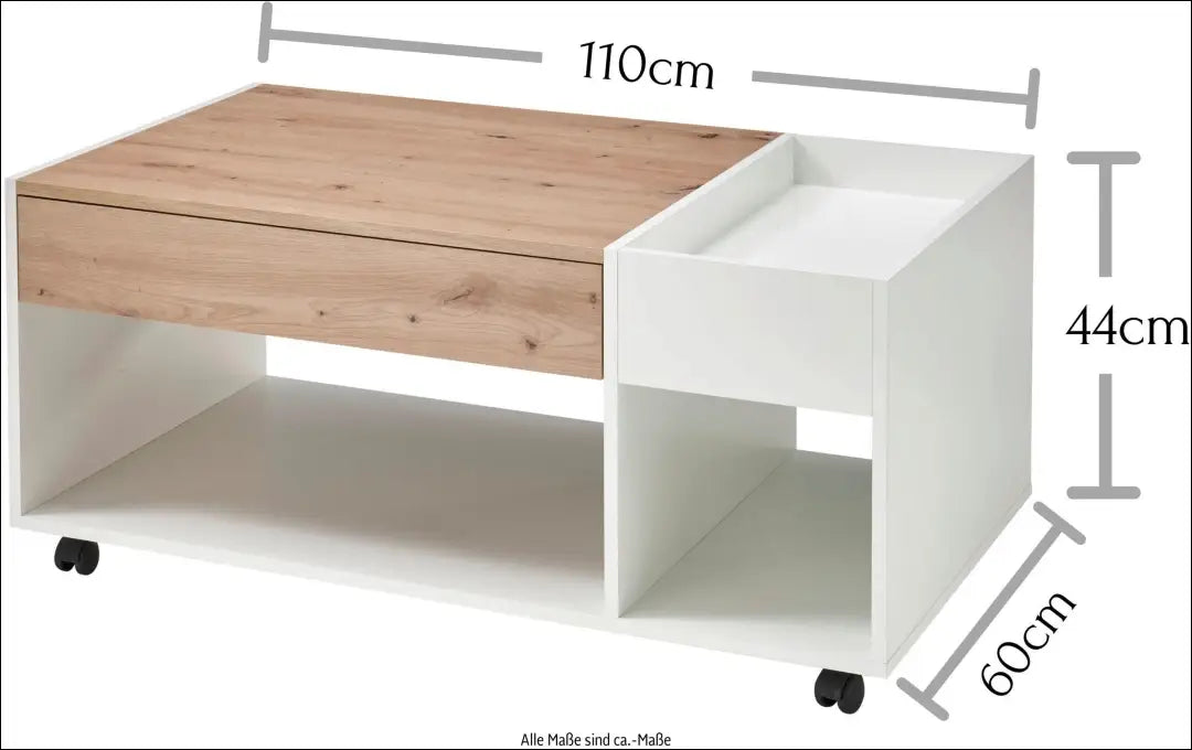Kavos staliukas SI2300 - €70 Save 65% 50-100, __label:Pristatymas 1-2 d.d., color-balta, color-ruda, material-mediena