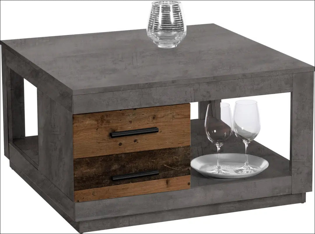 Kavos staliukas SI2346 - €70 Save 60% 50-100, __label:Pristatymas 1-2 d.d., color-pilka, color-ruda, material-mediena
