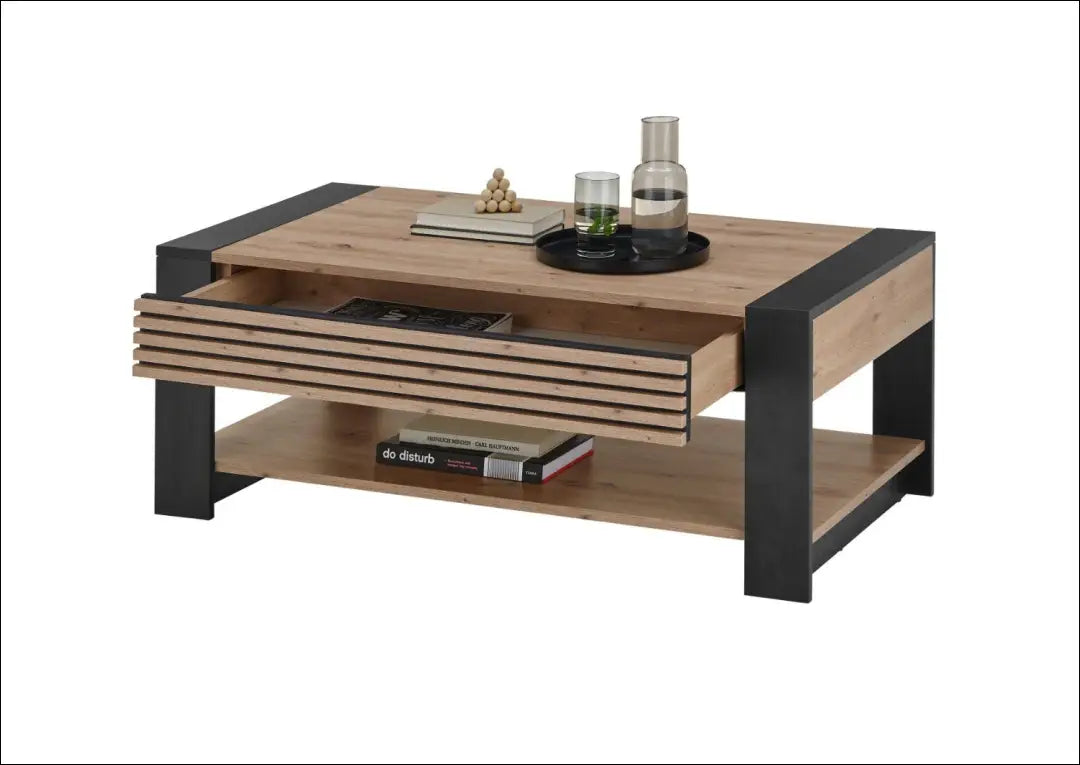 Kavos staliukas SI2368 - €99 Save 65% 50-100, __label:Pristatymas 1-2 d.d., color-juoda, color-ruda, material-mdf