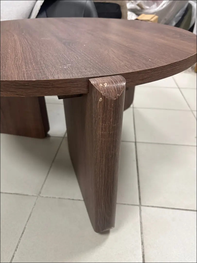 Kavos staliukas SI2438 - €40 Save 70% 25-50, __label:Pristatymas 1-2 d.d., color-ruda, material-mdf, pazeistas Grožio