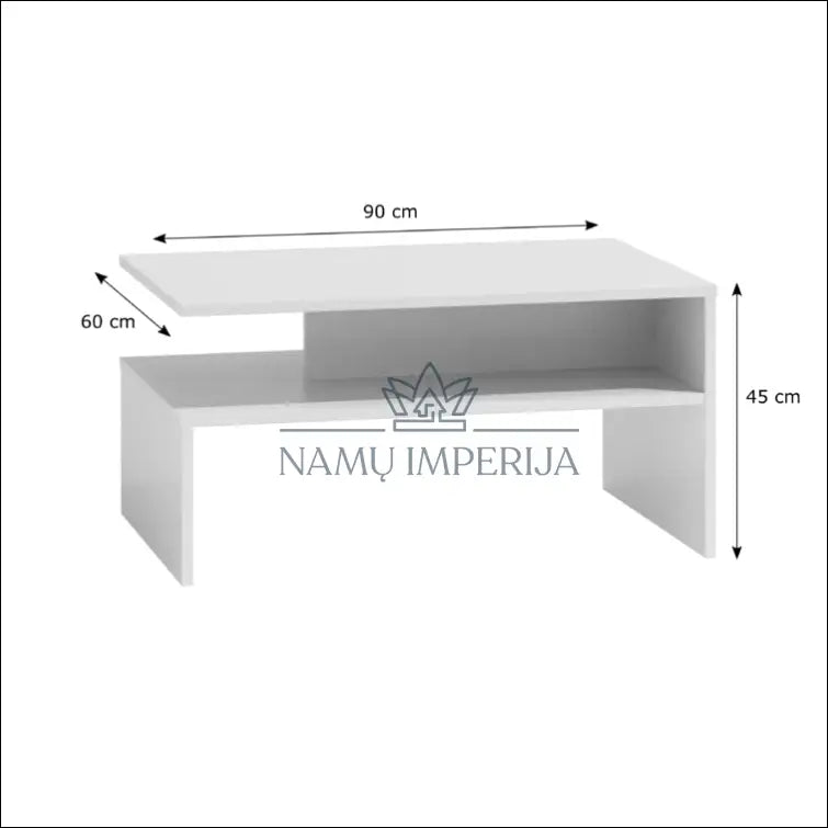 Kavos staliukas SI716 - €35 Save 55% 25-50, __label:Pristatymas 1-2 d.d., color-balta, material-mdf, pazeistas €25