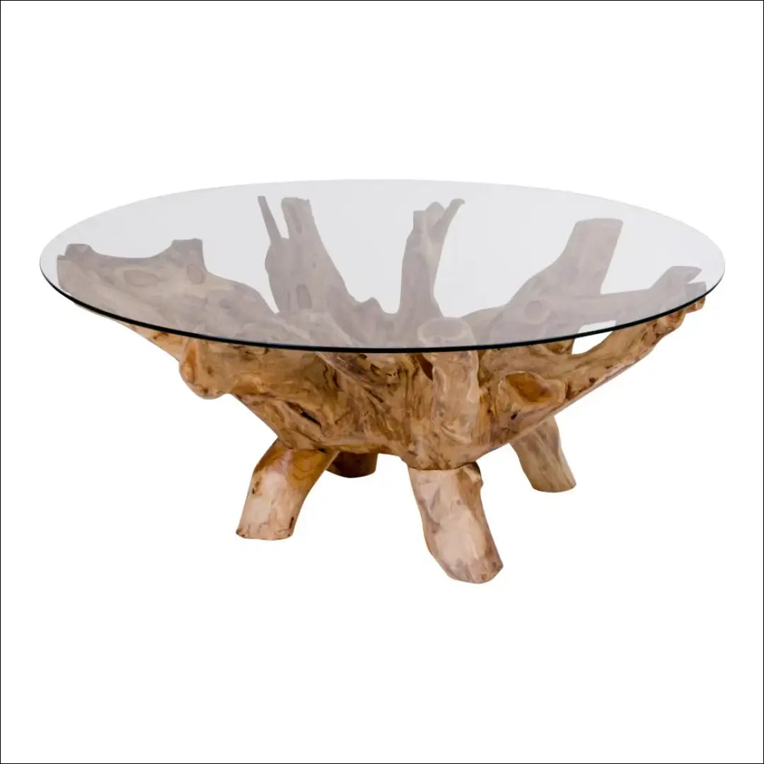 Kavos staliukas stiklinis natūralios kojos ø110x50 cm RD312 - €668 Save 15% Coffee tables, Natūrali, nordic, under-25,