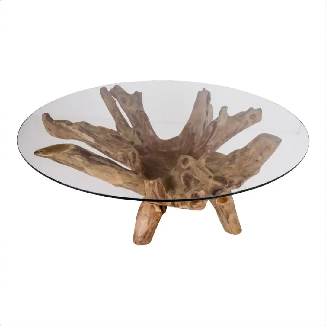 Kavos staliukas stiklinis natūralios kojos ø110x50 cm RD312 - €668 Save 15% Coffee tables, Natūrali, nordic, under-25,