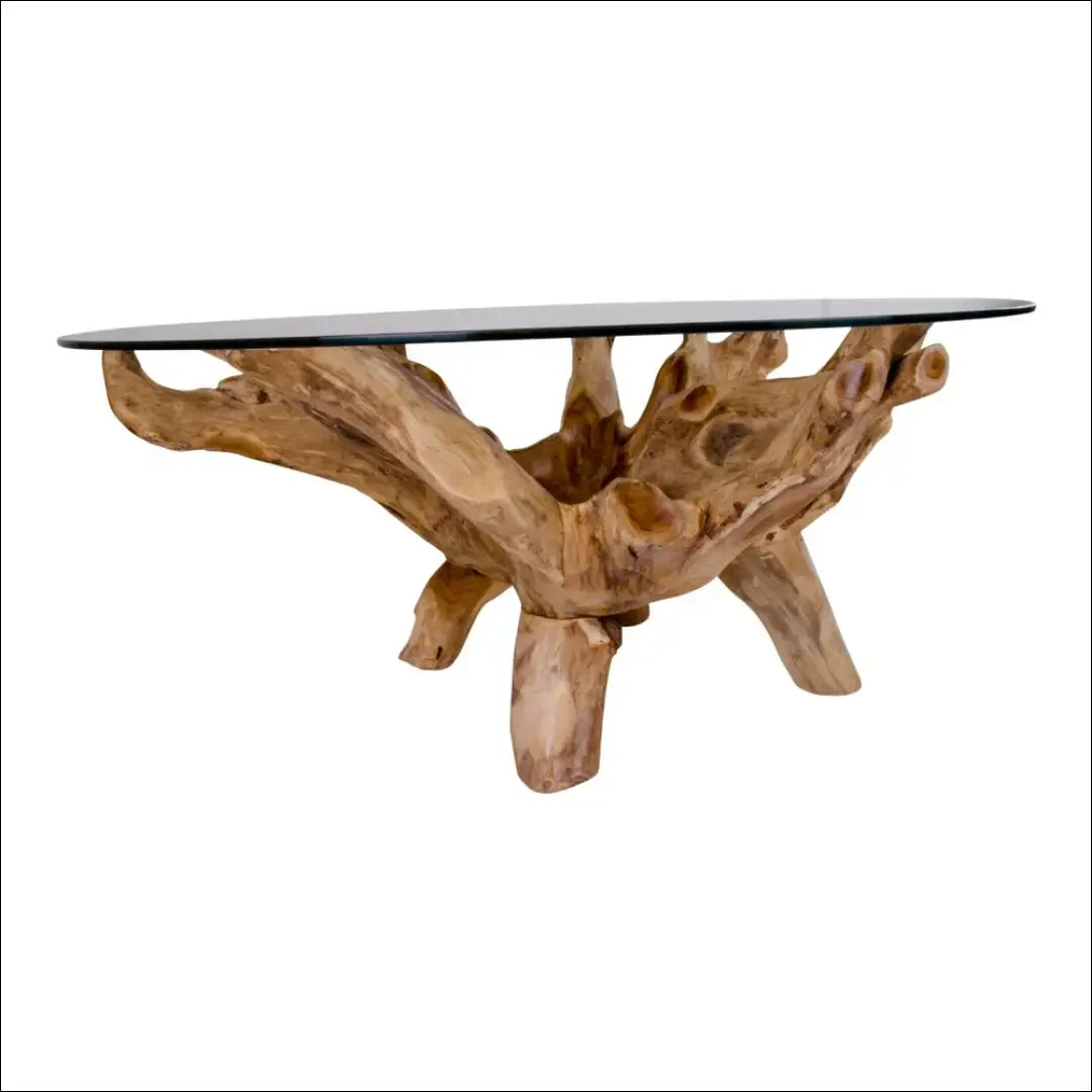 Kavos staliukas stiklinis natūralios kojos ø110x50 cm RD312 - €668 Save 15% Coffee tables, Natūrali, nordic, under-25,