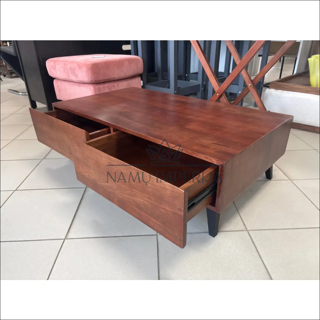 Kavos staliukas su stalčiais SI1757 €119 Save 65% 100 200, __label:Pristatymas 1 2 d.d., color ruda, kavos staliukai,