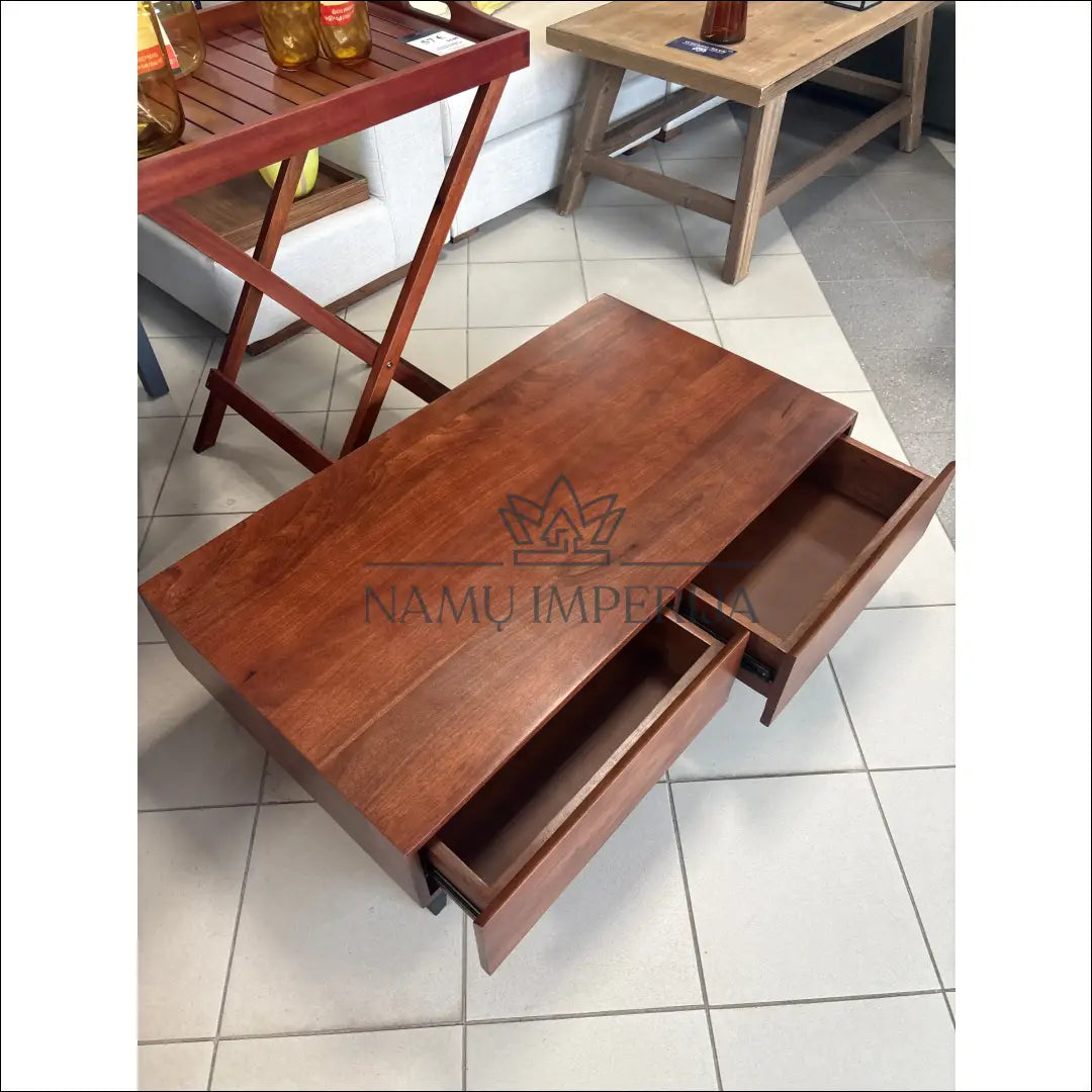 Kavos staliukas su stalčiais SI1757 €119 Save 65% 100 200, __label:Pristatymas 1 2 d.d., color ruda, kavos staliukai,