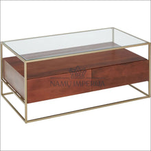 Laadige pilt üles galeriivaatesse Kavos staliukas su stalčiais SI820 - €210 Save 65% color-auksine, color-ruda, kavos-staliukai,
