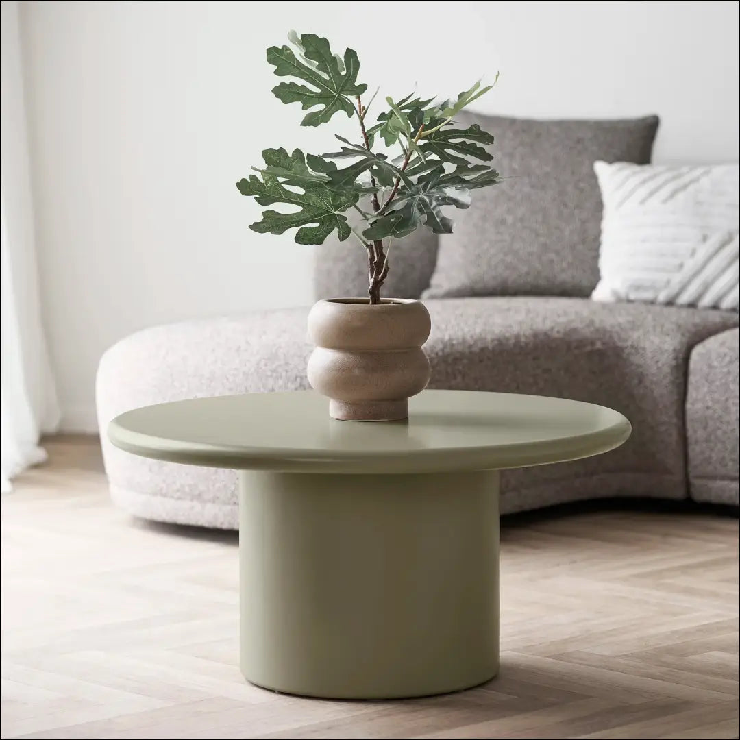 Kavos staliukas žalias ø80x40 cm RD367 - €324 Save 15% Coffee tables, nordic, over-200, uzsakomi, uzsakomi kavos Virš