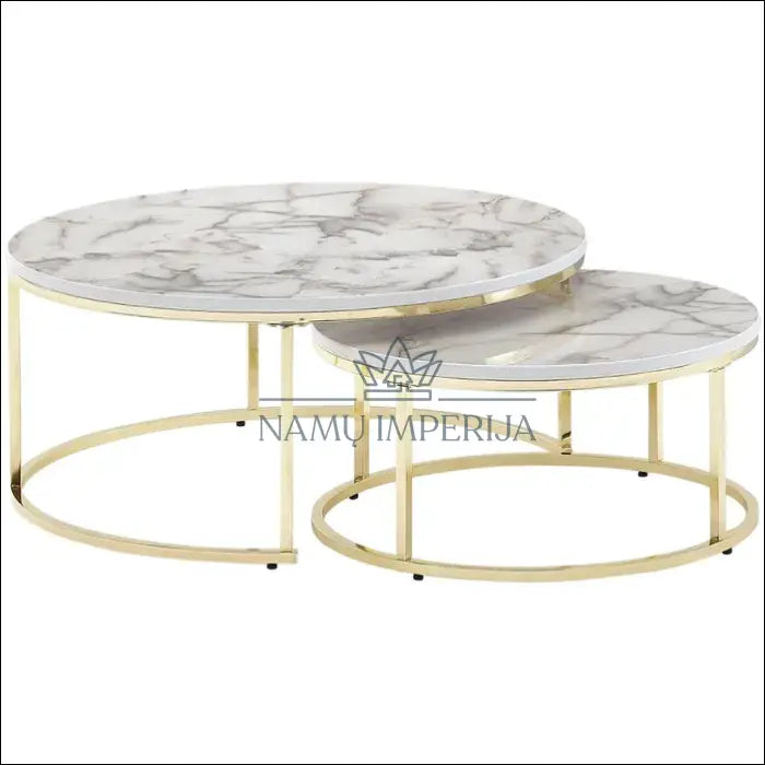 Kavos staliukų komplektas (2vnt) SI1723 - €110 Save 65% 100-200, __label:Pristatymas 1-2 d.d., color-auksine,