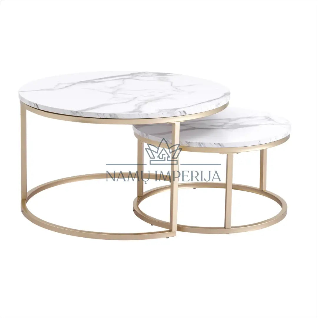Kavos staliukų komplektas (2vnt) SI1870 - €88 Save 50% 50-100, __label:Pristatymas 1-2 d.d., color-auksine,