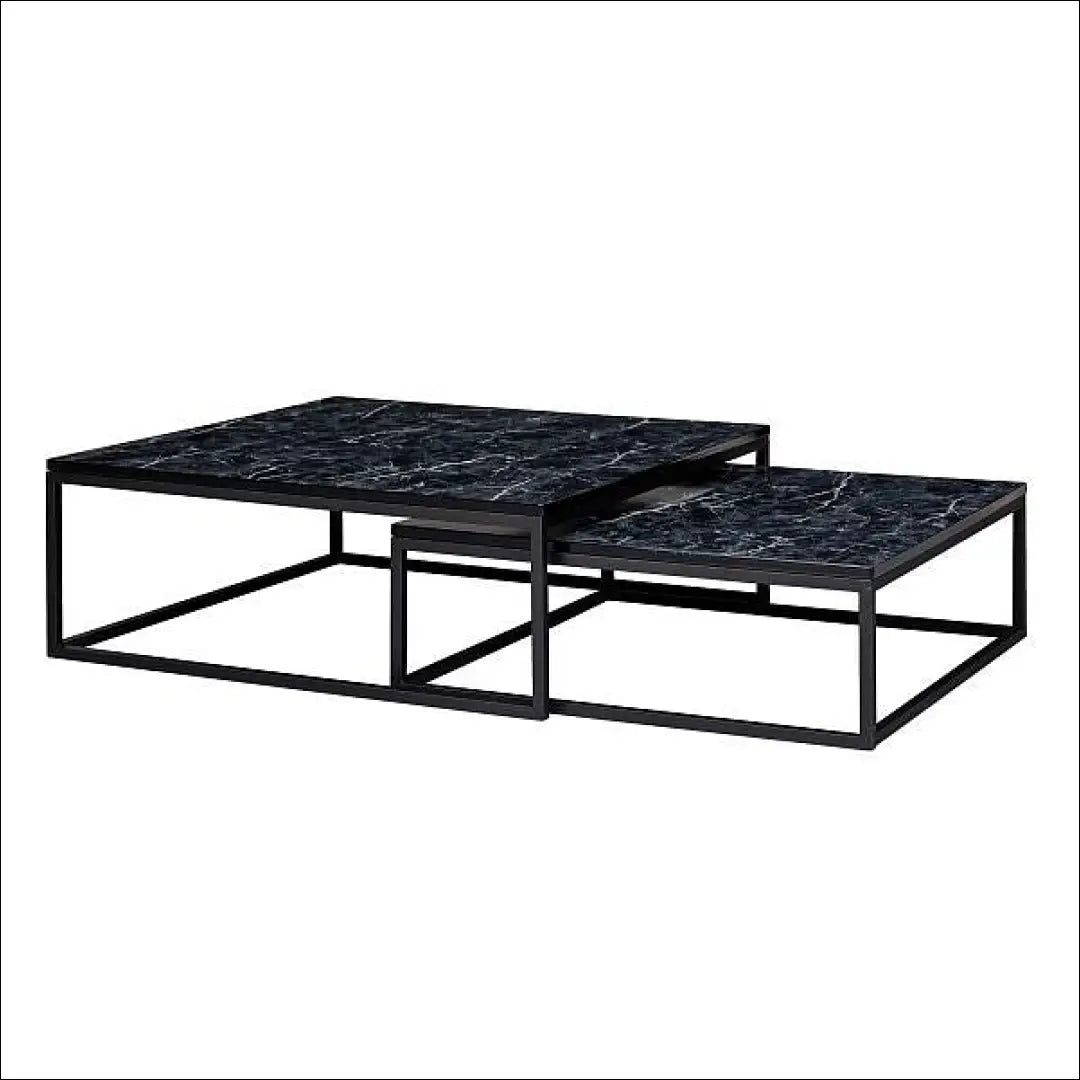 Kavos staliukų komplektas (2vnt) SI1915 - €144 Save 50% 100-200, __label:Pristatymas 1-2 d.d., color-juoda,
