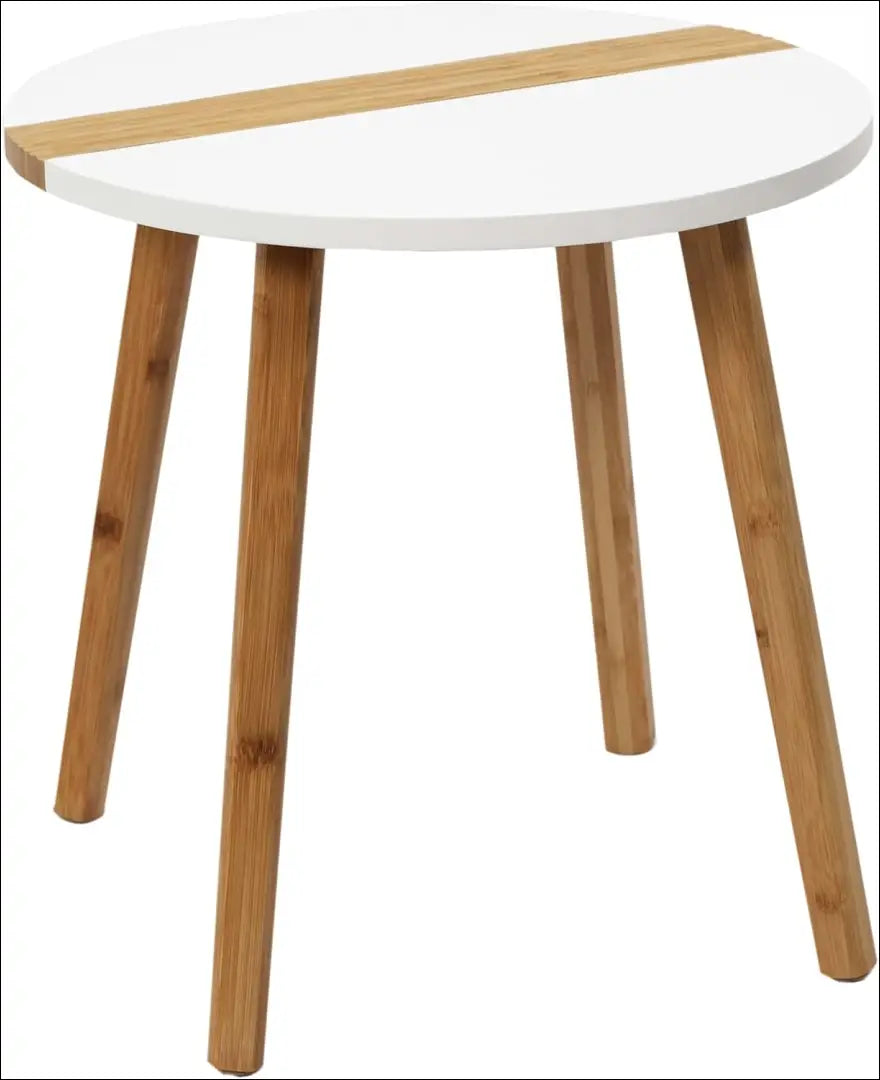 Kavos staliukų komplektas (2vnt) SI1985 - €68 Save 50% 50-100, __label:Pristatymas 1-2 d.d., color-balta, color-ruda,