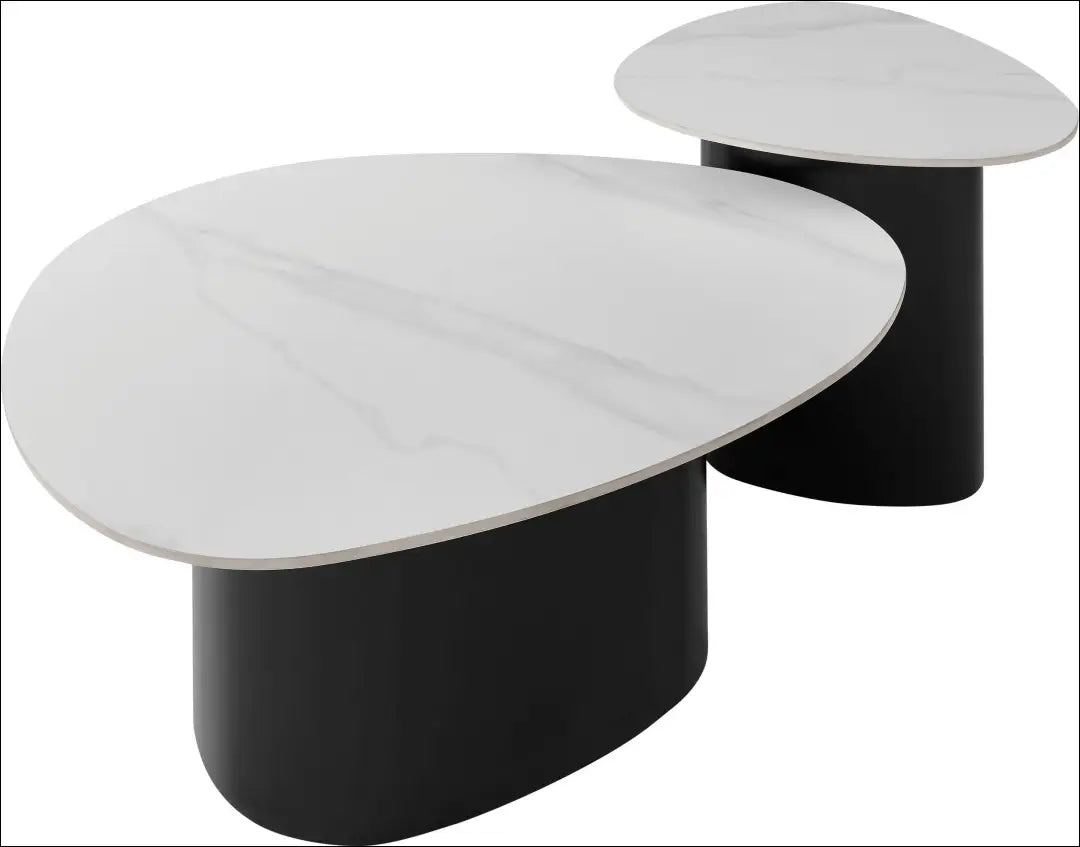 Kavos staliukų komplektas (2vnt) SI2270 - €160 Save 50% 100-200, __label:Pristatymas 1-2 d.d., color-balta,
