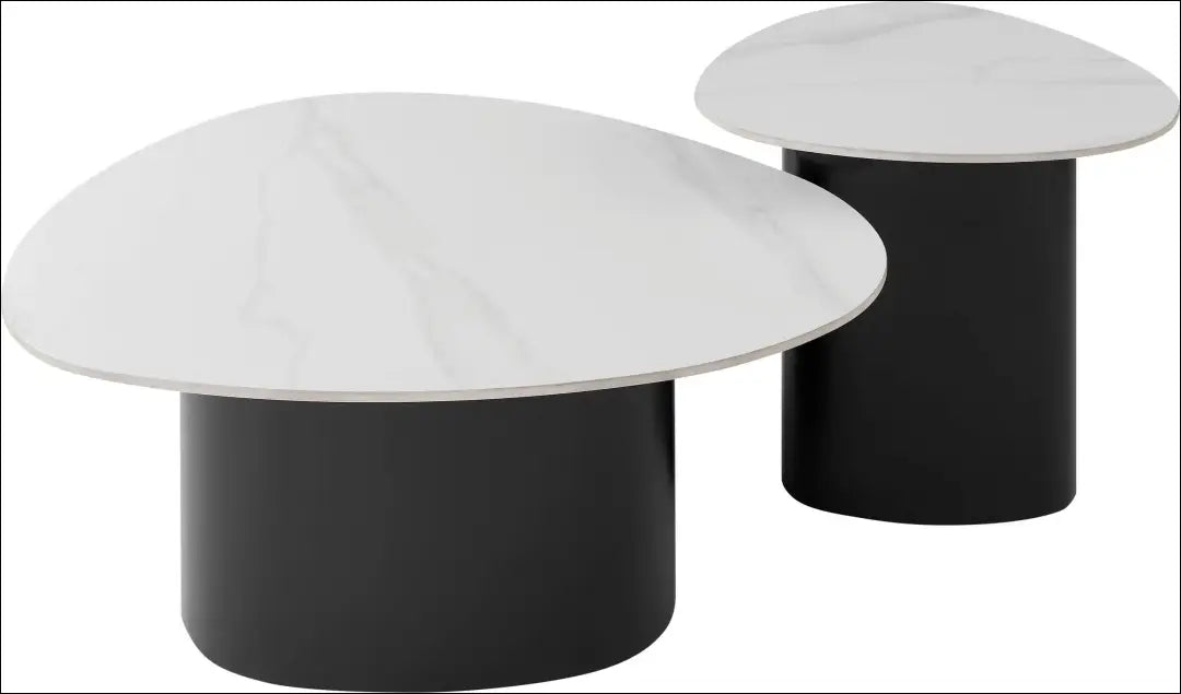 Kavos staliukų komplektas (2vnt) SI2270 - €160 Save 50% 100-200, __label:Pristatymas 1-2 d.d., color-balta,