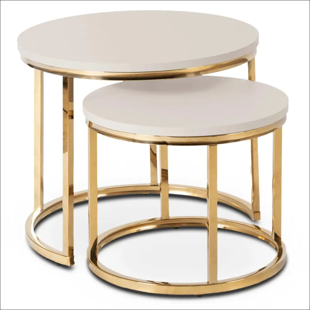 Kavos staliukų rinkinys iš MDF auksinės spalvos / kašmyro TE1021 - €125 Save 15% 100-200, __label:Pristatymas 5-14
