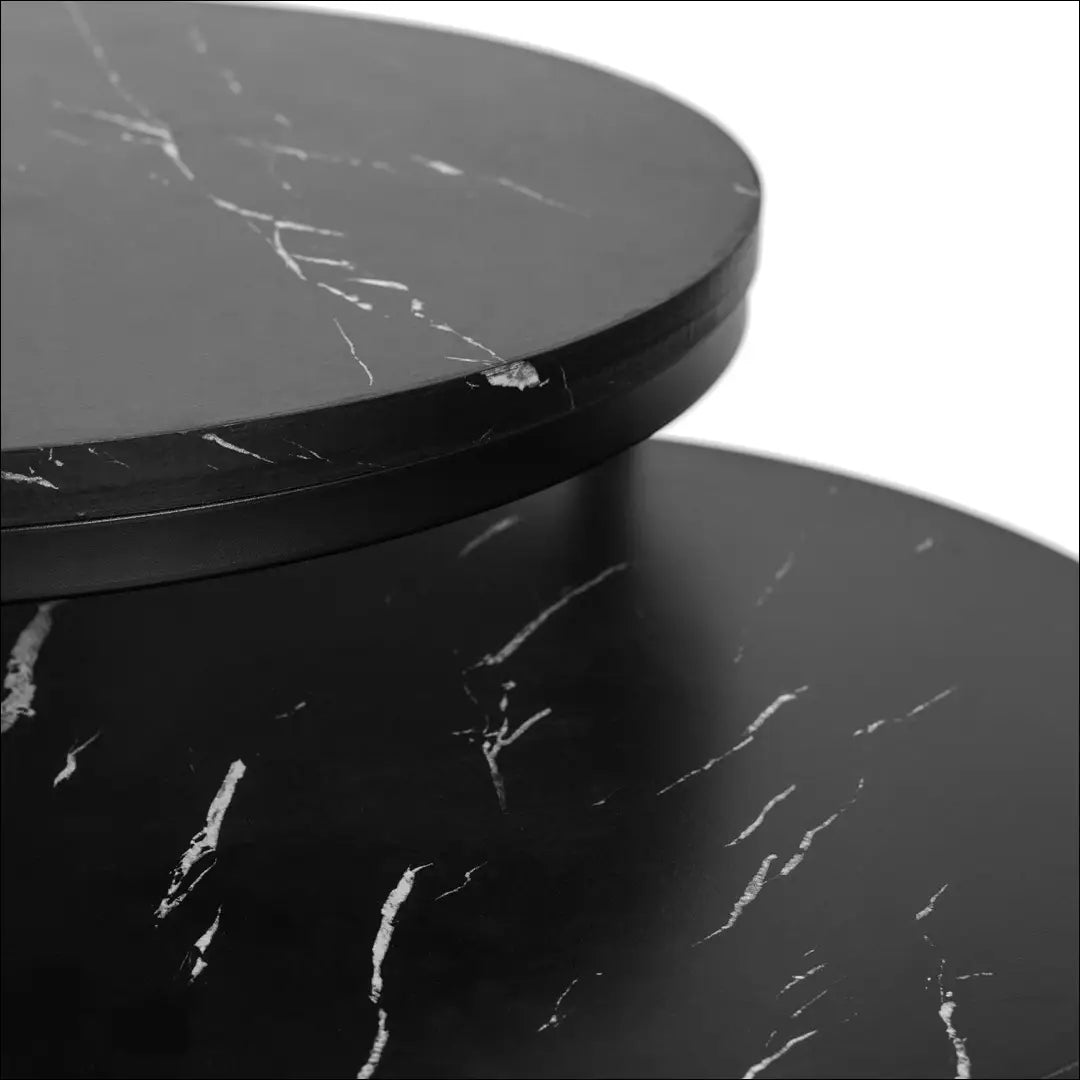 Kavos staliukų rinkinys iš MDF juodos spalvos / marmuro TE085 - €84 Save 15% 50-100, __label:Pristatymas 5-14 d.d.,