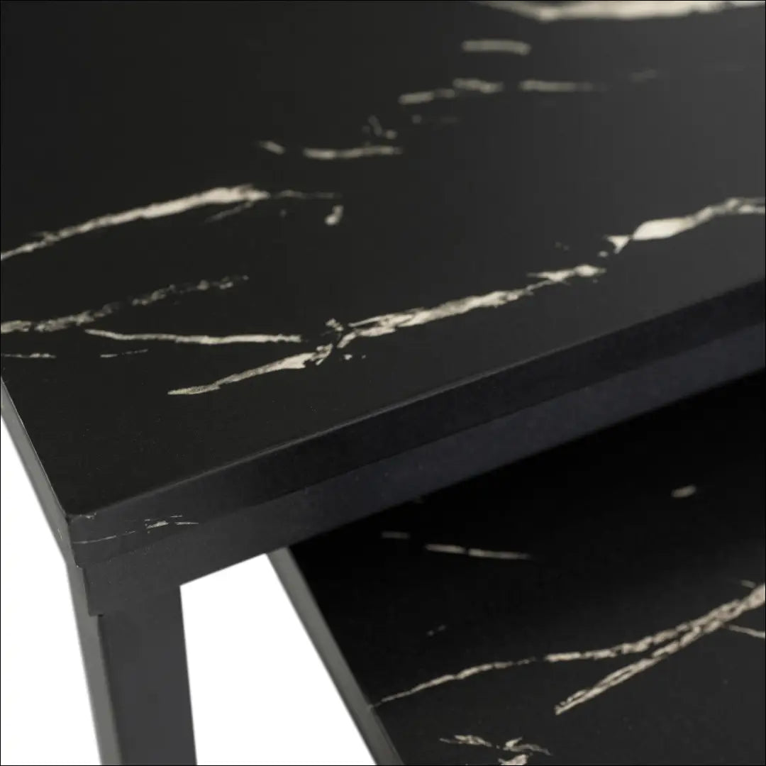 Kavos staliukų rinkinys iš MDF juodos spalvos / marmuro TE482 - €47 Save 15% 25-50, __label:Pristatymas 5-14 d.d.,