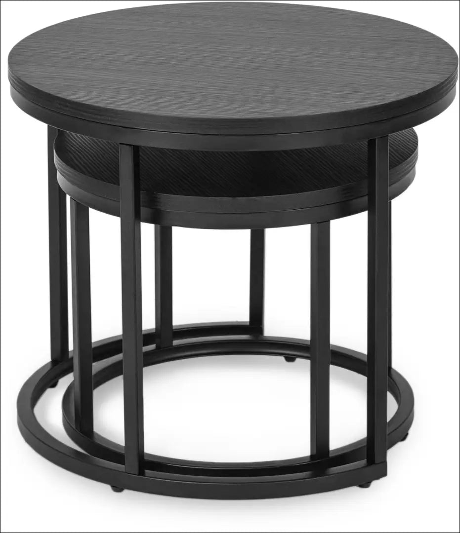 Kavos staliukų rinkinys iš MDF juodos spalvos TE082 - €88 Save 15% 50-100, __label:Pristatymas 5-14 d.d., elite,