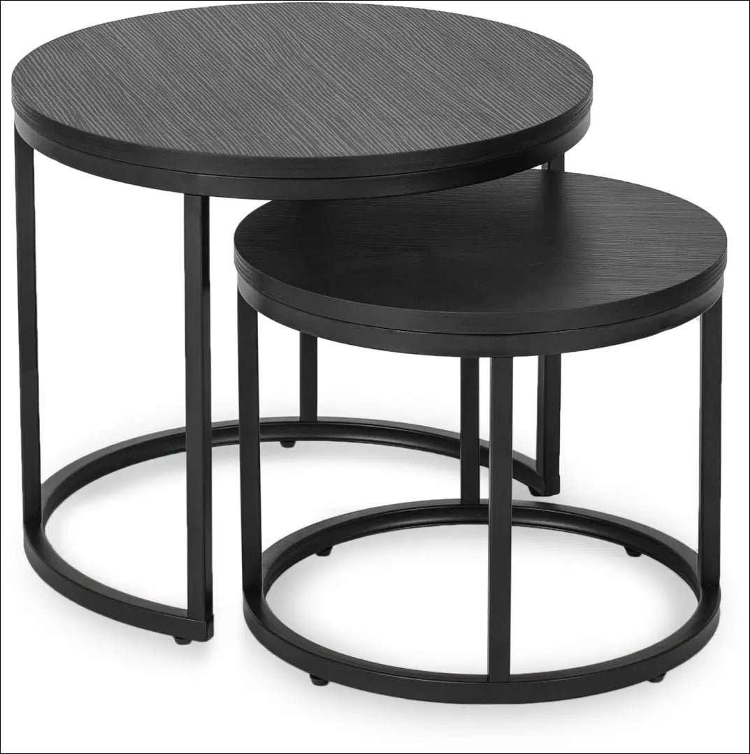 Kavos staliukų rinkinys iš MDF juodos spalvos TE082 - €88 Save 15% 50-100, __label:Pristatymas 5-14 d.d., elite,