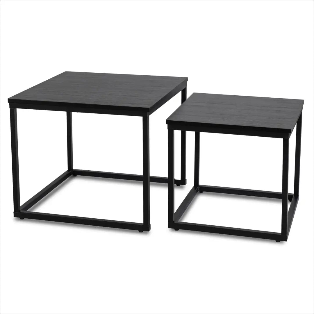 Kavos staliukų rinkinys iš MDF juodos spalvos TE538 - €62 Save 15% 50-100, __label:Pristatymas 5-14 d.d., elite,