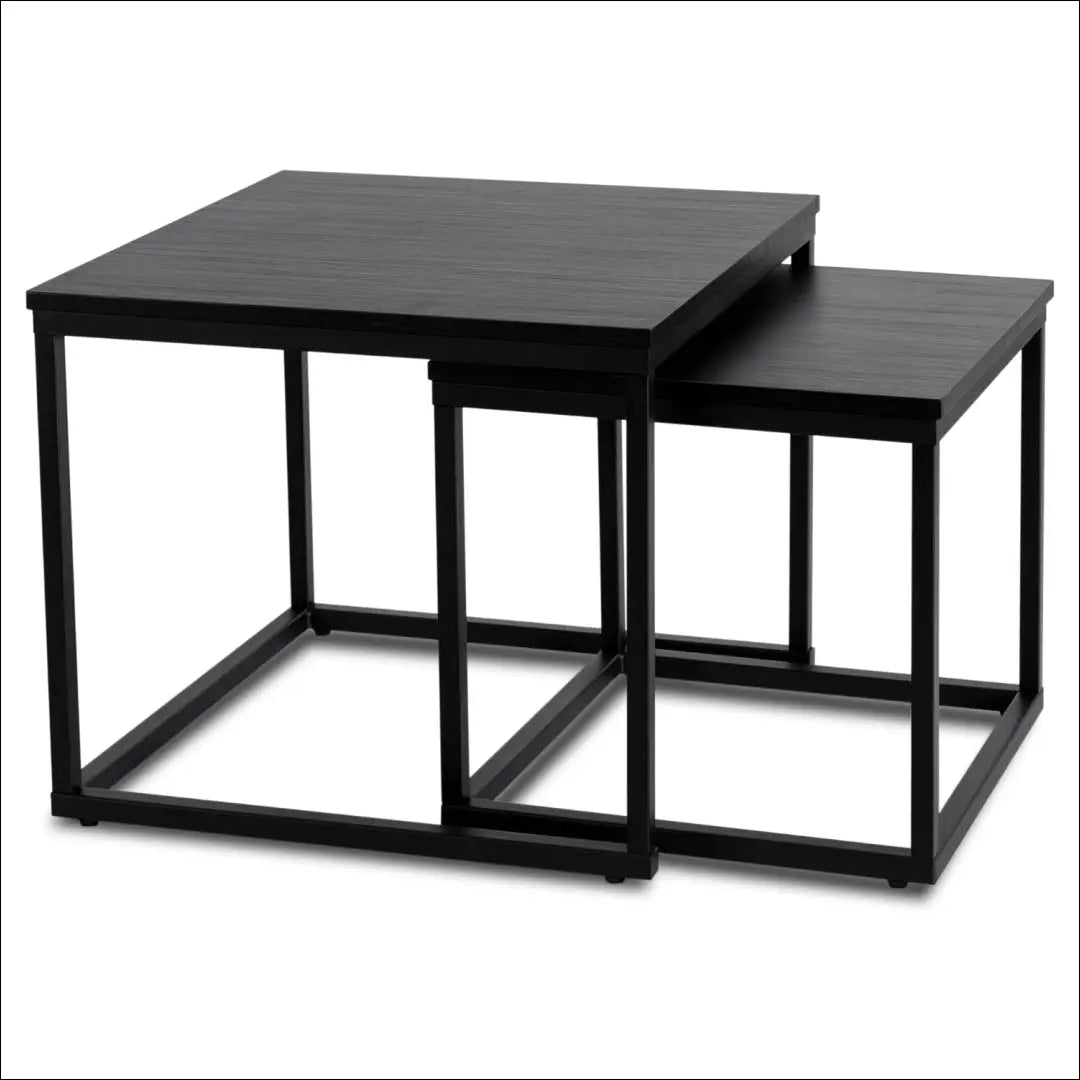 Kavos staliukų rinkinys iš MDF juodos spalvos TE538 - €62 Save 15% 50-100, __label:Pristatymas 5-14 d.d., elite,